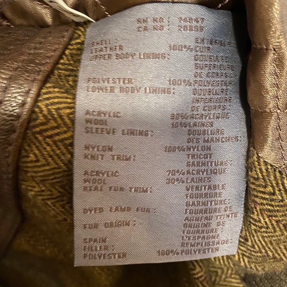 Andrew Marc NY Vintage Leather Bomber/pilot Jacket - Picture 4 of 8